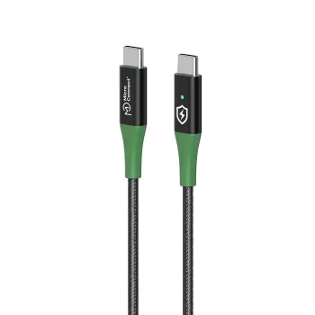 Microconnect MC-SMART USB-C-C-02 USB-kabel USB 2.0 2 m USB C zwart, groen