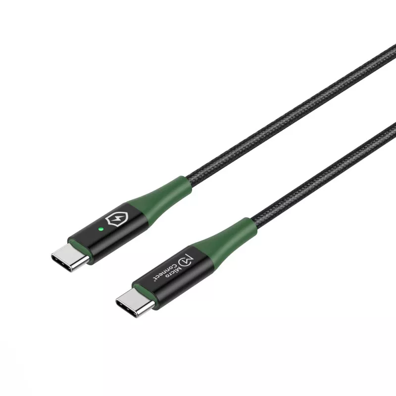 Microconnect MC-SMART USB-C-C-02 USB-kabel USB 2.0 2 m USB C zwart, groen