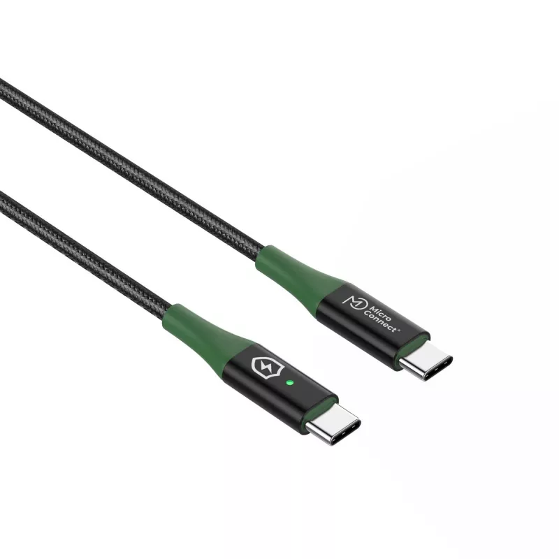 Microconnect MC-SMART USB-C-C-02 USB-kabel USB 2.0 2 m USB C zwart, groen