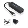 Microconnect MC-USB3.0HUBWETH laptop-dock/poortreplicator USB 3.2 Gen 1 (3.1 Gen 1) Type-A zwart