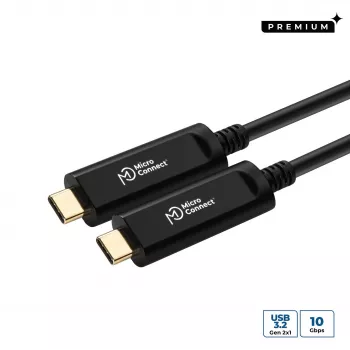 Microconnect MC-USB3.1CC10OP USB-kabel USB 3.2 Gen 2 (3.1 Gen 2) 10 m USB C zwart