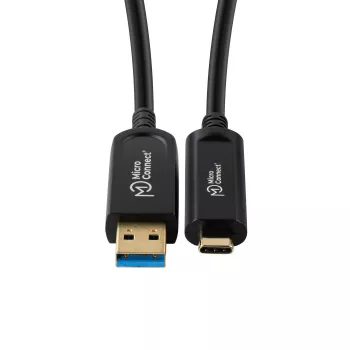Microconnect MC-USB3.2CA15OP USB-kabel USB 3.2 Gen 2 (3.1 Gen 2) 15 m USB A USB C zwart