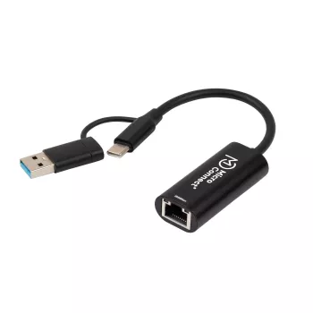 Microconnect MC-USBACNET2.5G kabeladapter USB C RJ-45 0,2 m zwart