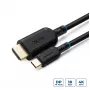 Microconnect MC-USBCHDMI05 videokabel-adapter 0,5 m HDMI type A (standaard) zwart