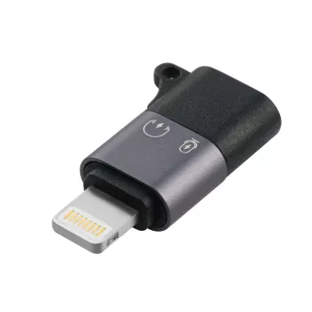 Kabel-gender-adapter Microconnect MC-USBCLIGHT USB-C naar Lightning zilver