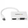 StarTech.com Travel A/V-adapter: 2-in-1 Mini DisplayPort naar HDMI of VGA converter - wit