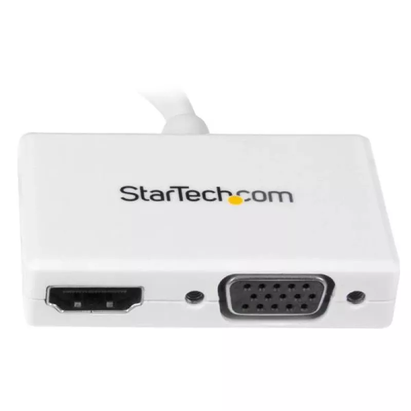 StarTech.com Travel A/V-adapter: 2-in-1 Mini DisplayPort naar HDMI of VGA converter - wit