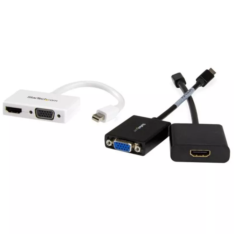 StarTech.com Travel A/V-adapter: 2-in-1 Mini DisplayPort naar HDMI of VGA converter - wit