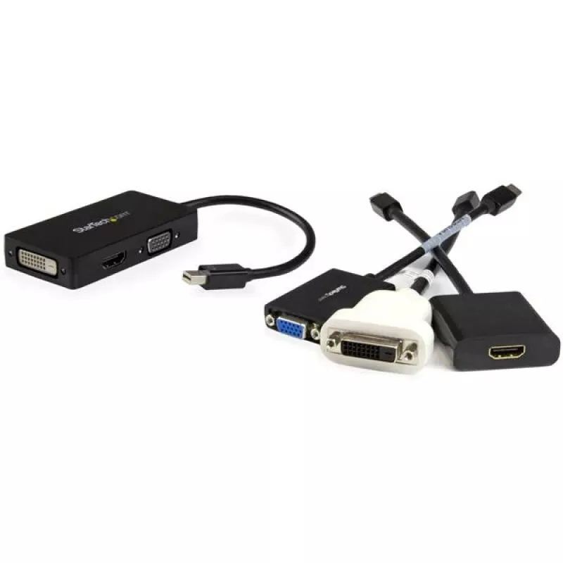 StarTech.com Travel A/V-adapter: 3-in-1 Mini DisplayPort naar VGA DVI of HDMI converter