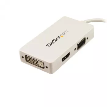 StarTech.com Travel A/V-adapter: 3-in-1 Mini DisplayPort naar VGA DVI of HDMI converter - wit