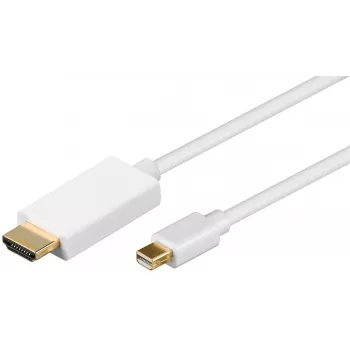 Microconnect MDPHDMI5 Videokabel-adapter 5 m Mini DisplayPort HDMI Type-A (standaard) wit