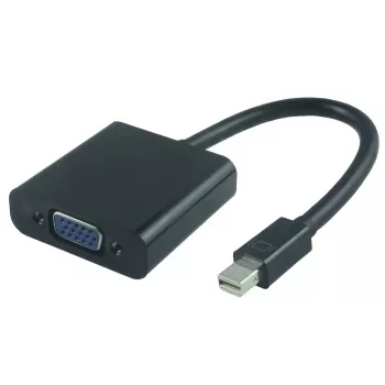 Microconnect MDPVGA2B Videokabel-adapter 0,15 m Mini DisplayPort VGA (D-Sub) zwart