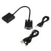 Microconnect MONGGHDMI Videokabel-adapter 0,3 m HDMI Type-A (standaard) VGA (D-Sub) zwart