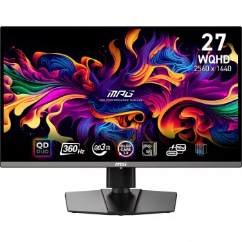 MSI MPG 271QRX QD-OLED computermonitor 67,3 cm (26,5 inch) 2560 x 1440 pixel Wide Quad HD zwart