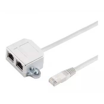 Microconnect MPK418 RJ45-kabelsplitter (Y-adapter), RJ45 naar 2x RJ45, zwart