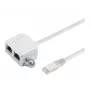 Microconnect MPK418 RJ45-kabelsplitter (Y-adapter), RJ45 naar 2x RJ45, zwart