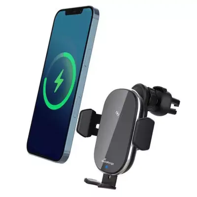 Draadloze oplader MediaRange MRMA117 snelladen smartphone zwart