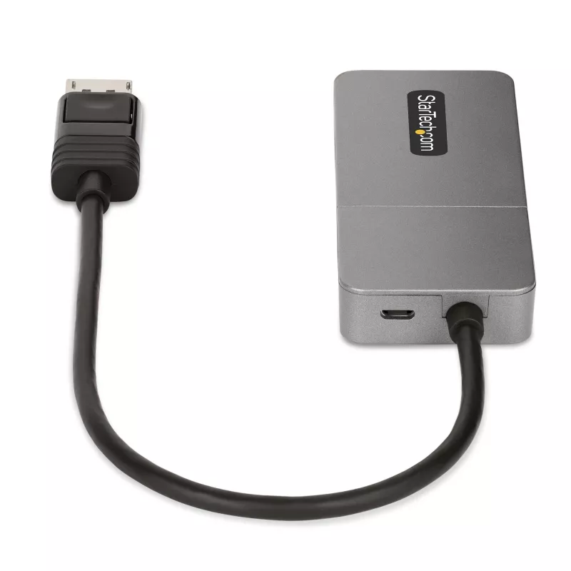 StarTech.com 3-poorts MST-hub - DisplayPort naar 3x HDMI, triple 4K 60Hz monitoren, DP 1.4 multi-monitor videoadapter, 30cm geïntegreerde kabel, USB-gevoed, alleen Windows