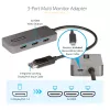 StarTech.com 3-poorts MST-hub - DisplayPort naar 3x HDMI, triple 4K 60Hz monitoren, DP 1.4 multi-monitor videoadapter, 30cm geïntegreerde kabel, USB-gevoed, alleen Windows