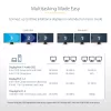 StarTech.com 3-poorts MST-hub - DisplayPort naar 3x HDMI, triple 4K 60Hz monitoren, DP 1.4 multi-monitor videoadapter, 30cm geïntegreerde kabel, USB-gevoed, alleen Windows