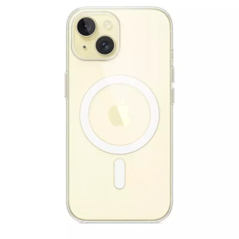 Beschermhoes voor iPhone 15 van Apple, MagSafe, transparant, PC, voor 6,1 inch
