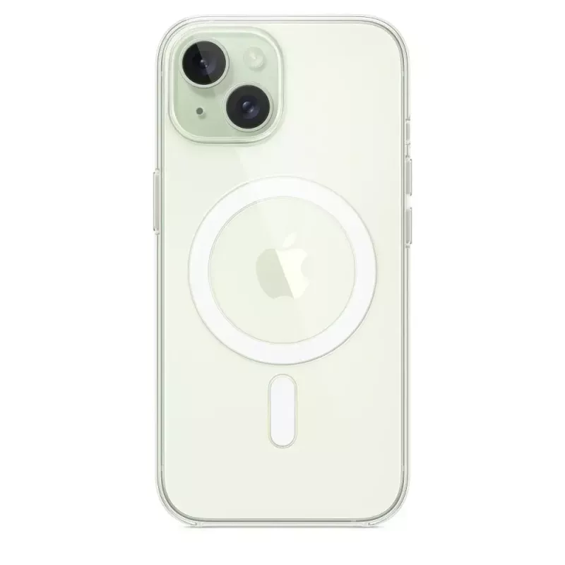 Beschermhoes voor iPhone 15 van Apple, MagSafe, transparant, PC, voor 6,1 inch