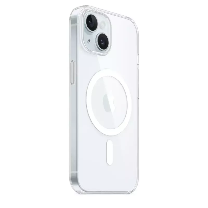 Beschermhoes voor iPhone 15 van Apple, MagSafe, transparant, PC, voor 6,1 inch