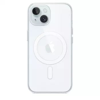 Beschermhoes voor iPhone 15 van Apple, MagSafe, transparant, PC, voor 6,1 inch