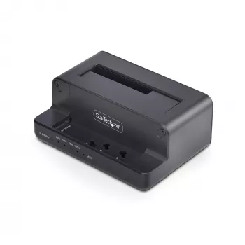 StarTech.com M.2 NVMe naar 2,5/3,5 inch SATA-schijfduplicator, dual-bay standalone SSD-kloonstation/dock, bidirectioneel NVMe naar SATA / SATA naar NVMe, tot 27 GB/min, TAA