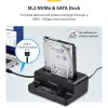 StarTech.com M.2 NVMe naar 2,5/3,5 inch SATA-schijfduplicator, dual-bay standalone SSD-kloonstation/dock, bidirectioneel NVMe naar SATA / SATA naar NVMe, tot 27 GB/min, TAA