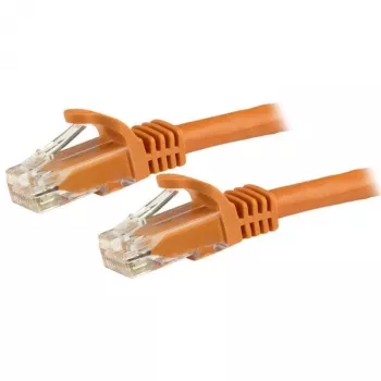 StarTech.com 15m CAT6 ethernetkabel – oranje CAT 6 Gigabit ethernetkabel – 250 MHz 100 W PoE RJ45 UTP netwerk-/patchkabel, rastnasbescherming met trekontlasting, individueel getest