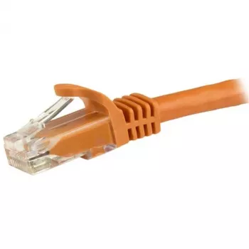 StarTech.com 15m CAT6 ethernetkabel – oranje CAT 6 Gigabit ethernetkabel – 250 MHz 100 W PoE RJ45 UTP netwerk-/patchkabel, rastnasbescherming met trekontlasting, individueel getest