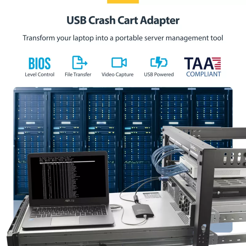 StarTech.com USB Crash Cart-adapter met bestandsoverdracht & video-opname