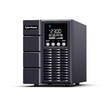 Uninterruptible Power Supply CYBERPOWER OLS1000EA, online dubbelconversie, 1 kVA/900 W, 3× IEC C13-uitgangen, zuivere sinus, LCD, tower