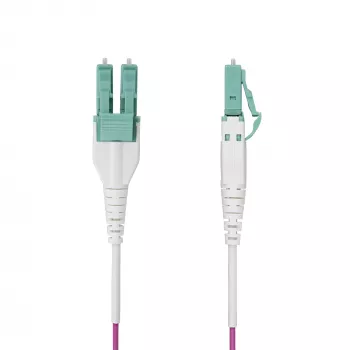 StarTech.com 15m (50ft) LC naar LC (UPC) OM4 multimode glasvezelkabel, Erika Violet, 50/125µm, 40G/100G, LOMMF/VCSEL, uniboot glasvezel-patchkabel, OFNR riser-gecertificeerd