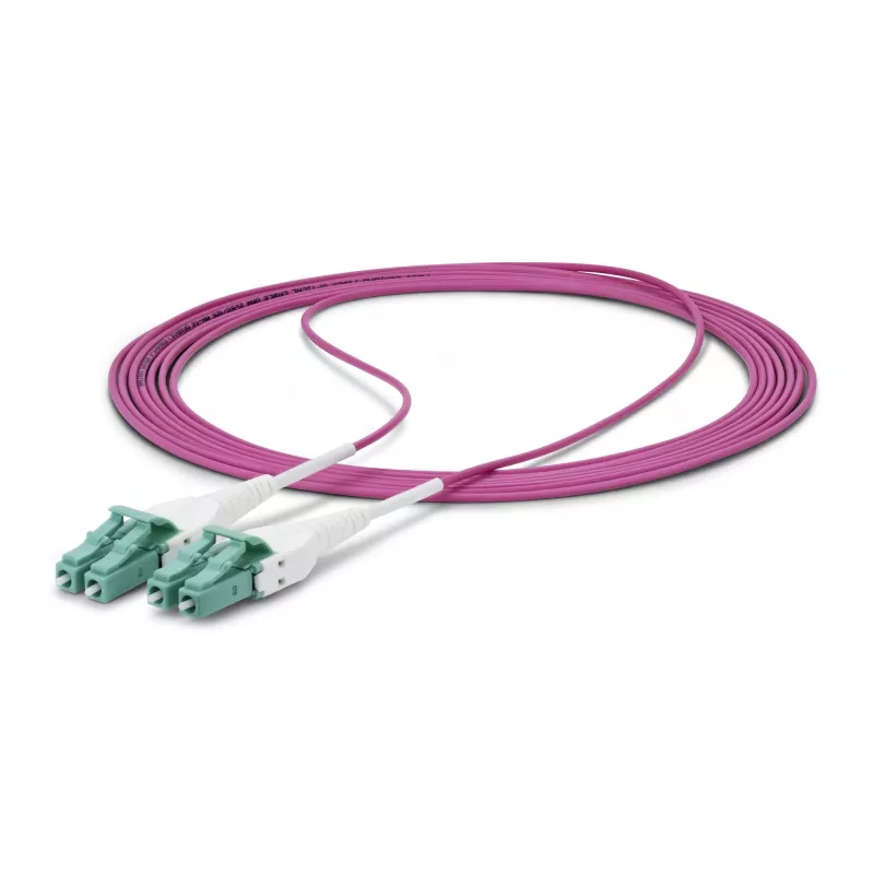 StarTech.com 20 m LC naar LC (UPC) OM4 multimode glasvezelkabel, Erika-violet, 50/125 µm, 40G/100G, LOMMF/VCSEL, uniboot glasvezel-patchkabel, OFNR riser-gecertificeerd