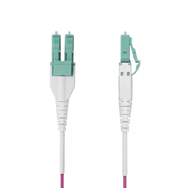 StarTech.com 5m LC-naar-LC (UPC) OM4 multimode glasvezelkabel, Erika Violet, 50/125µm, 40G/100G, LOMMF/VCSEL, uniboot glasvezel-patchkabel, OFNR-riser-classificatie