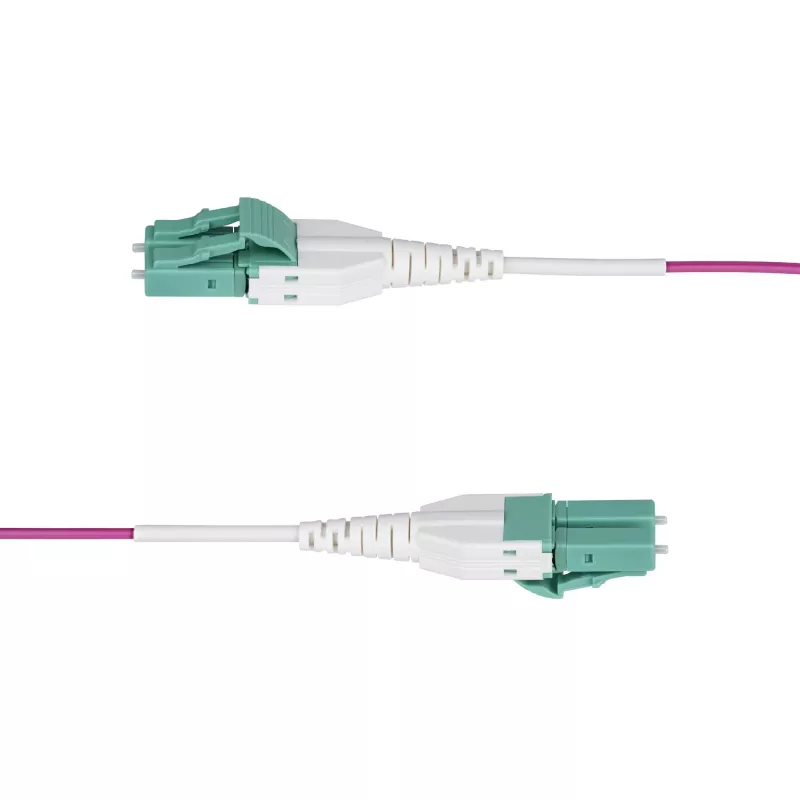 StarTech.com 5m LC-naar-LC (UPC) OM4 multimode glasvezelkabel, Erika Violet, 50/125µm, 40G/100G, LOMMF/VCSEL, uniboot glasvezel-patchkabel, OFNR-riser-classificatie