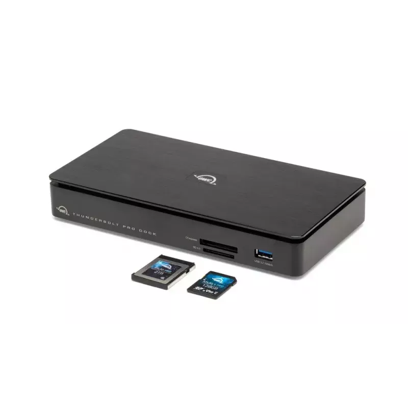 OWC Thunderbolt Pro Dock bedraad Thunderbolt 3 zwart 85W stroomvoorziening 40 Gbit/s
