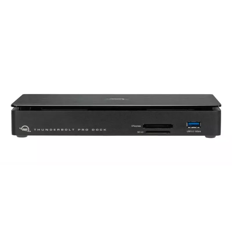 OWC Thunderbolt Pro Dock bedraad Thunderbolt 3 zwart 85W stroomvoorziening 40 Gbit/s