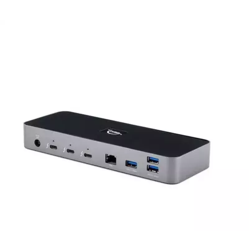 OWC Thunderbolt 4 bedrade dock zwart grijs 3,5 mm ethernet 1000 Mbit/s