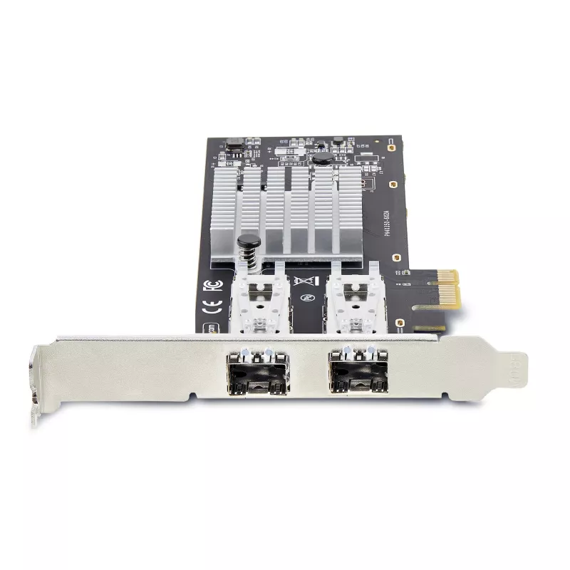 StarTech.com 2-poorts GbE SFP-netwerkkaart, PCIe 2.0 x1, Intel I350-AM2 2x 1GbE-controller, 1000BASE koper/glasvezel, dual-port Gigabit Ethernet NIC, desktop/server backplanes - Windows en Linux compatibel