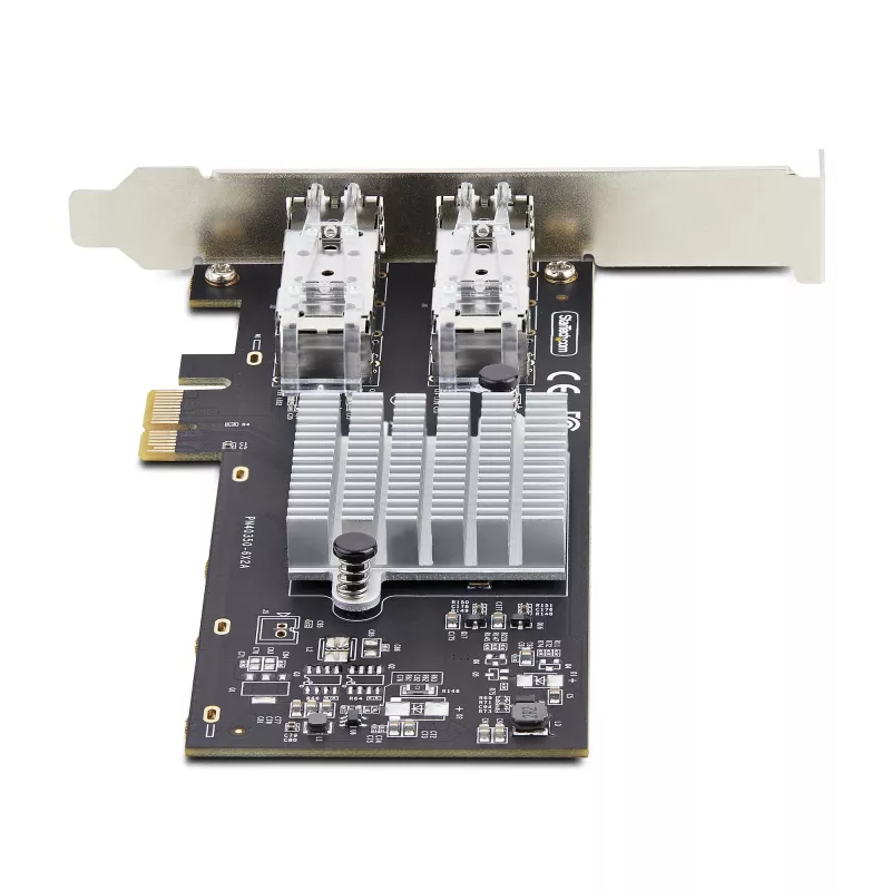 StarTech.com 2-poorts GbE SFP-netwerkkaart, PCIe 2.0 x1, Intel I350-AM2 2x 1GbE-controller, 1000BASE koper/glasvezel, dual-port Gigabit Ethernet NIC, desktop/server backplanes - Windows en Linux compatibel