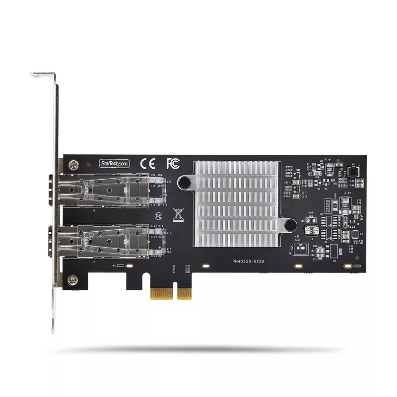 StarTech.com 2-poorts GbE SFP-netwerkkaart, PCIe 2.0 x1, Intel I350-AM2 2x 1GbE-controller, 1000BASE koper/glasvezel, dual-port Gigabit Ethernet NIC, desktop/server backplanes - Windows en Linux compatibel
