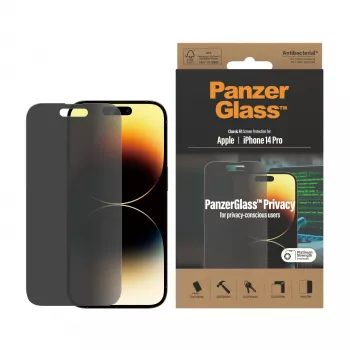 Privacy-displayscherm PanzerGlass Apple iPhone 14 Pro kras- en stootvast