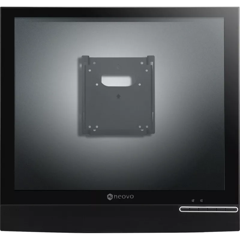 AG Neovo WMK-01 wandbeugel voor 15–32 inch (38,1–81,3 cm) beeldschermen, max. 18 kg, VESA 75x75/100x100, staal, zwart