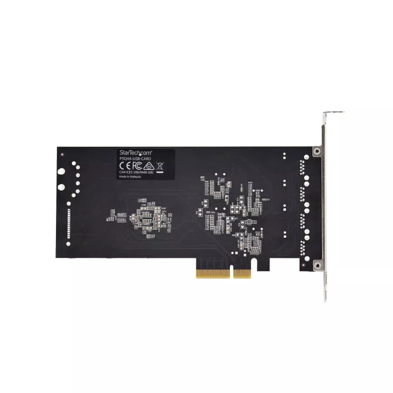 StarTech.com 4-poorts USB PCIe-kaart, USB 3.2 5 Gbit/s, PCI Express-uitbreidingskaart met 4 onafhankelijke USB-controllers, 4 USB-A-poorten, Windows/macOS/Linux