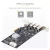 StarTech.com 4-poorts USB PCIe-kaart, USB 3.2 5 Gbit/s, PCI Express-uitbreidingskaart met 4 onafhankelijke USB-controllers, 4 USB-A-poorten, Windows/macOS/Linux