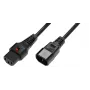 Microconnect PC1003 stroomkabel zwart 1,5 m C13-stekker C14-bus