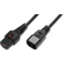 Microconnect PC1021 stroomkabel zwart 2 m C13-koppeling C14-koppeling